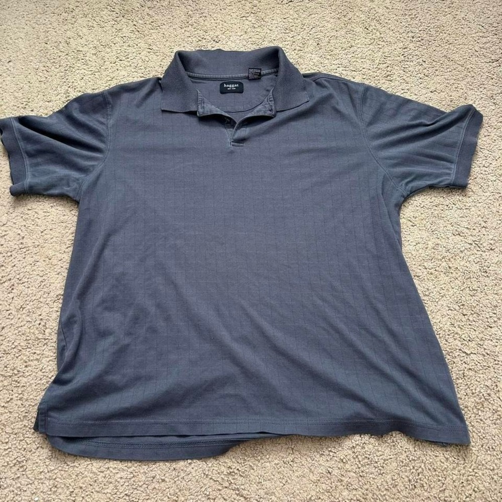 Two pack of Orange and Gray Haggar Golf short sleeve polo shirts